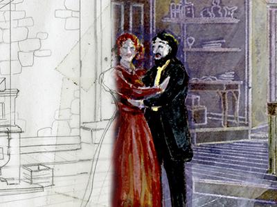 Illustration of a set design